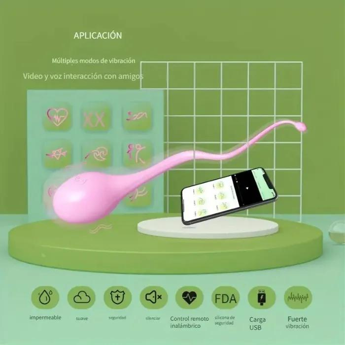 Huevo Vibrador App Esperma De Alta Gama Con Aplicación 10 Modo De Vibracion 